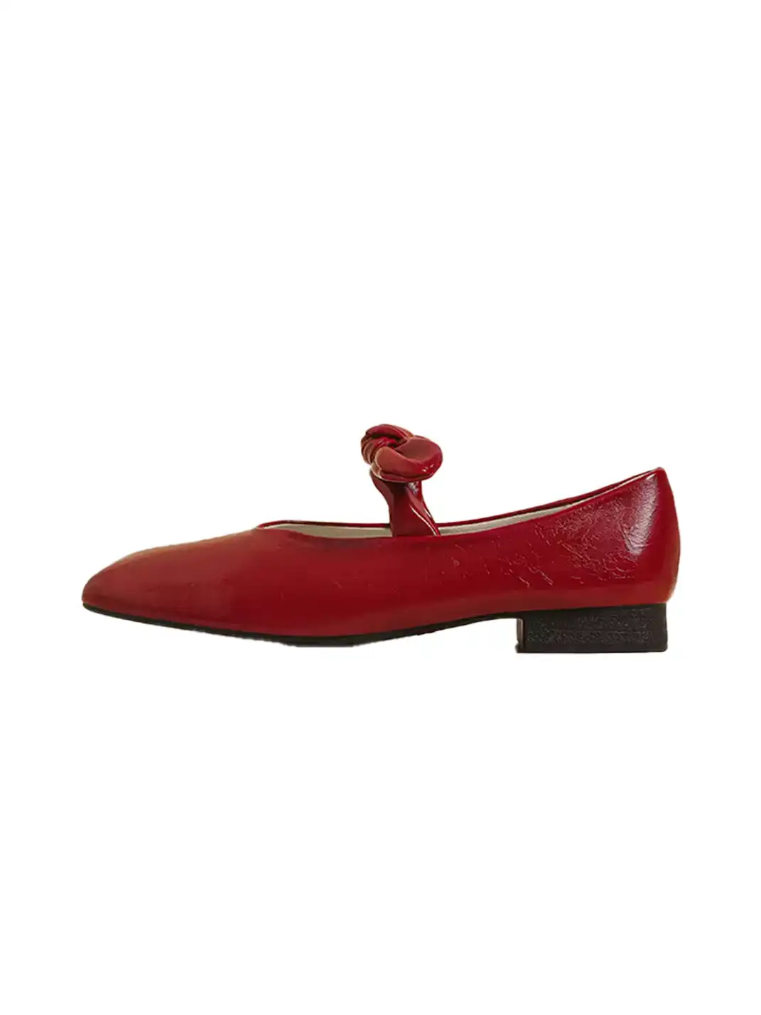 CHUOLEI | Bow Square Toe Mary Jane Flats