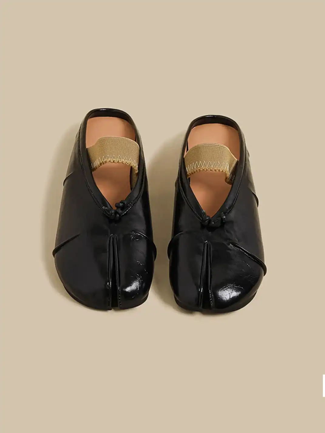 CHUOLEI | Split-Toe One-Strap Mule Flats