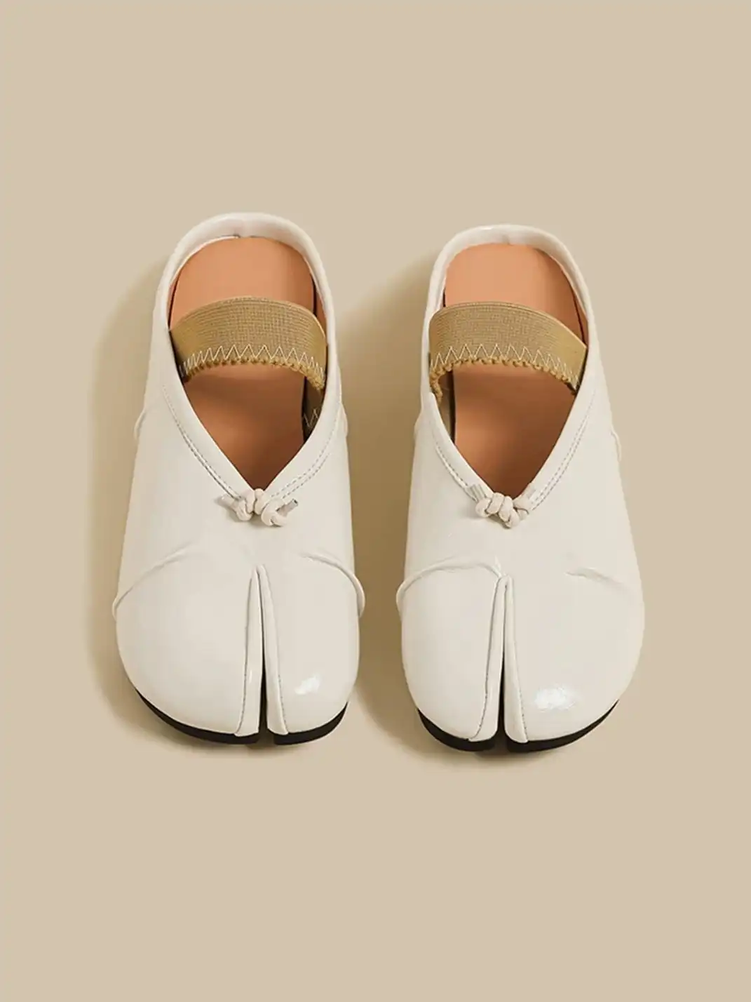 CHUOLEI | Split-Toe One-Strap Mule Flats