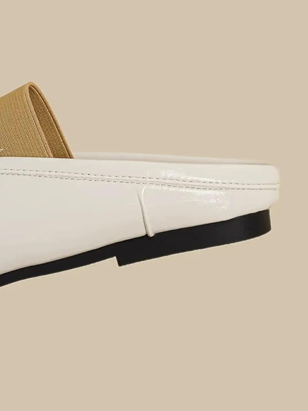 CHUOLEI | Split-Toe One-Strap Mule Flats