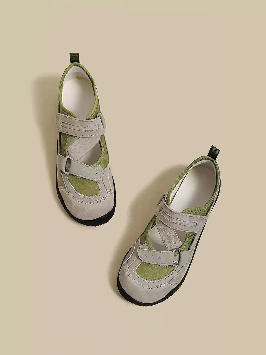 CHUOLEI | Colorblock Velcro Strap Outdoor Sneakers