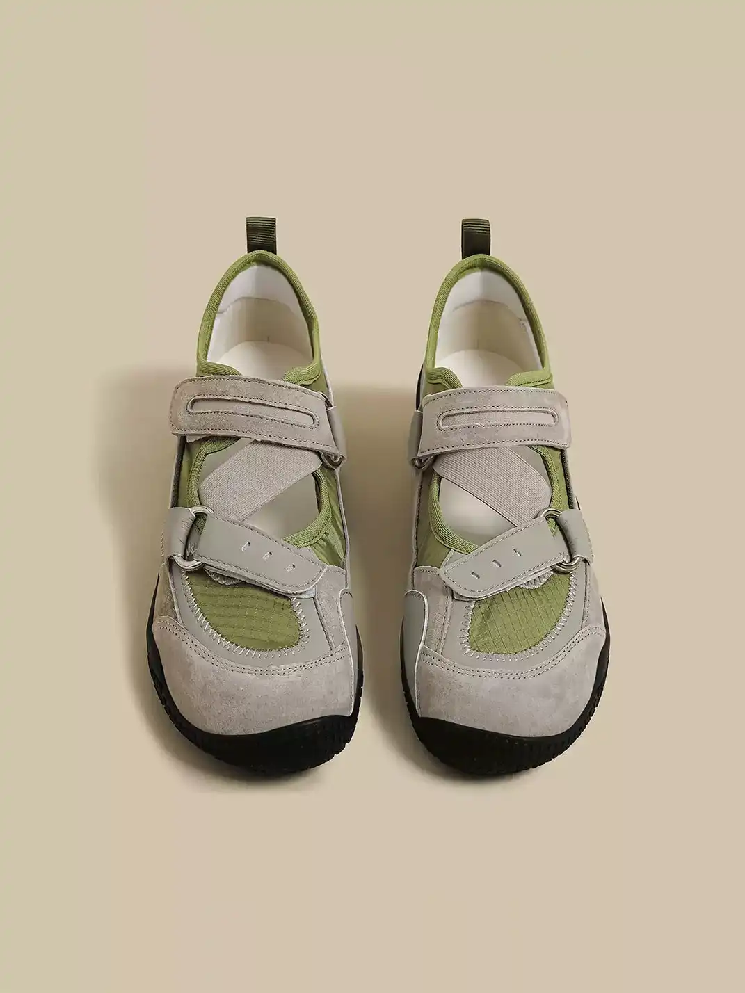 CHUOLEI | Colorblock Velcro Strap Outdoor Sneakers