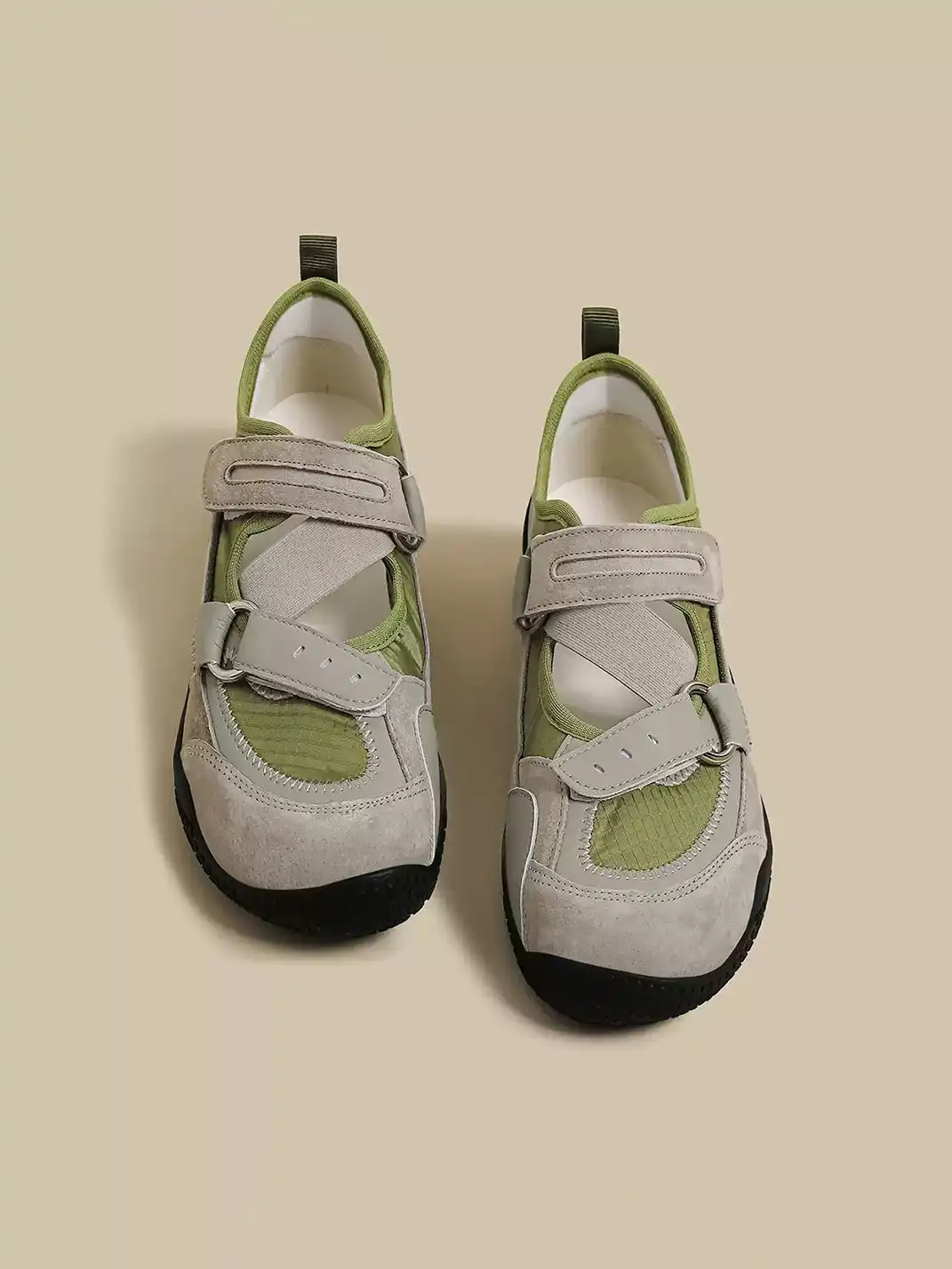 CHUOLEI | Colorblock Velcro Strap Outdoor Sneakers