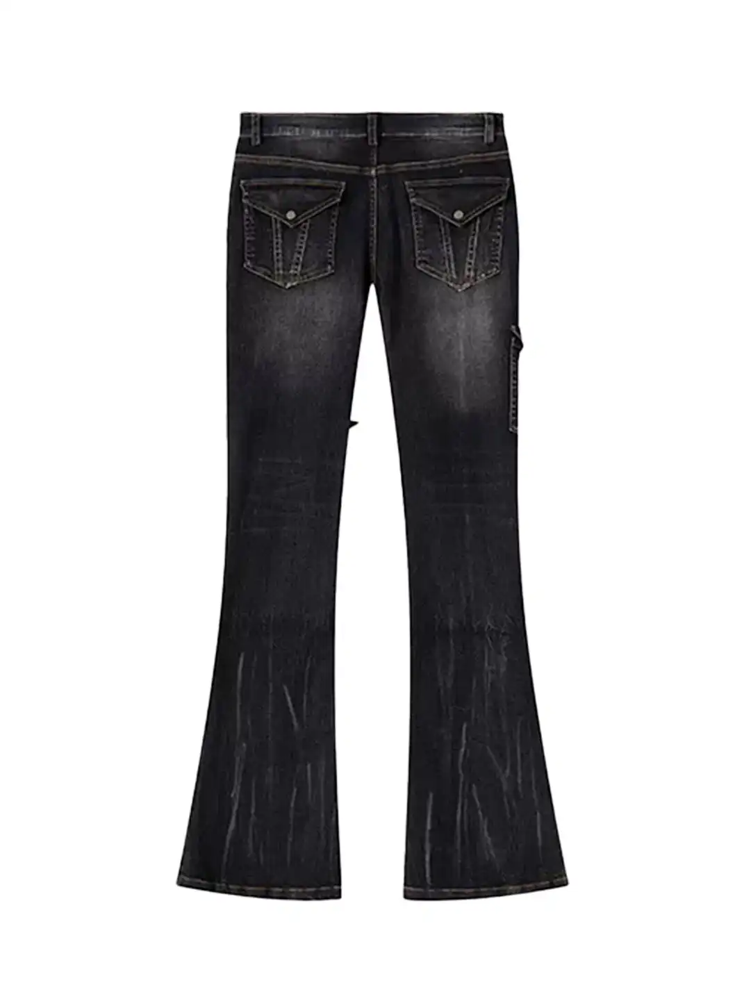 CestNous | Ripped Spliced Flared Jeans