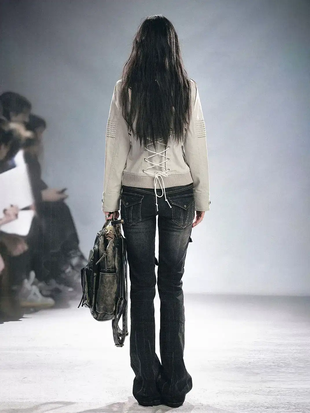CestNous | Ripped Spliced Flared Jeans