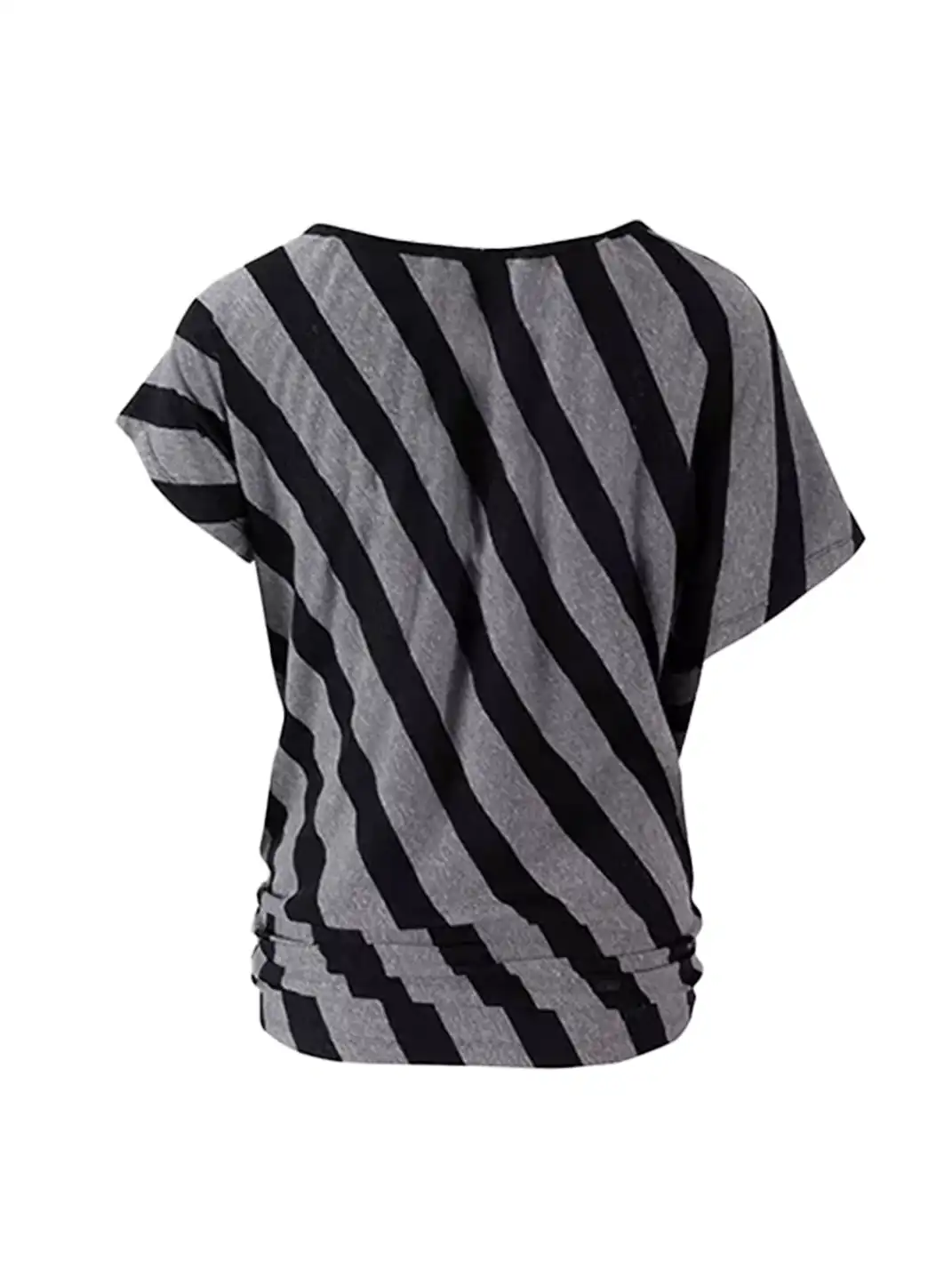 CestNous | Off-Shoulder Striped Graffiti T-Shirt