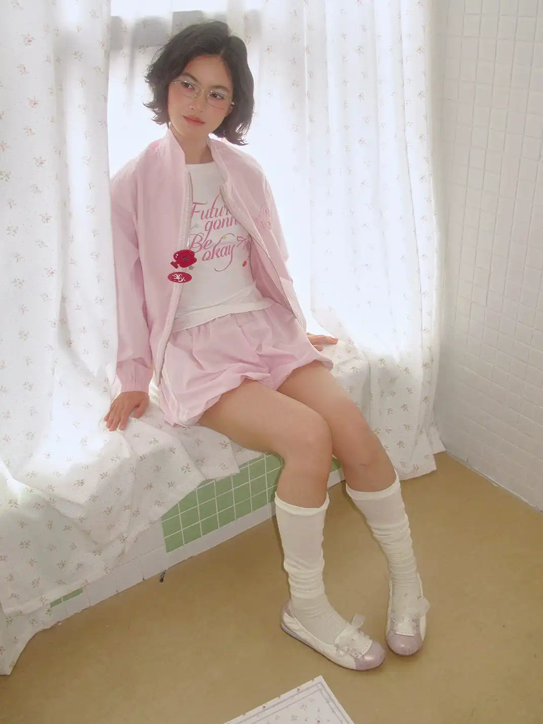 MASOOMAKE | Bow Pearl Mary Jane Flats