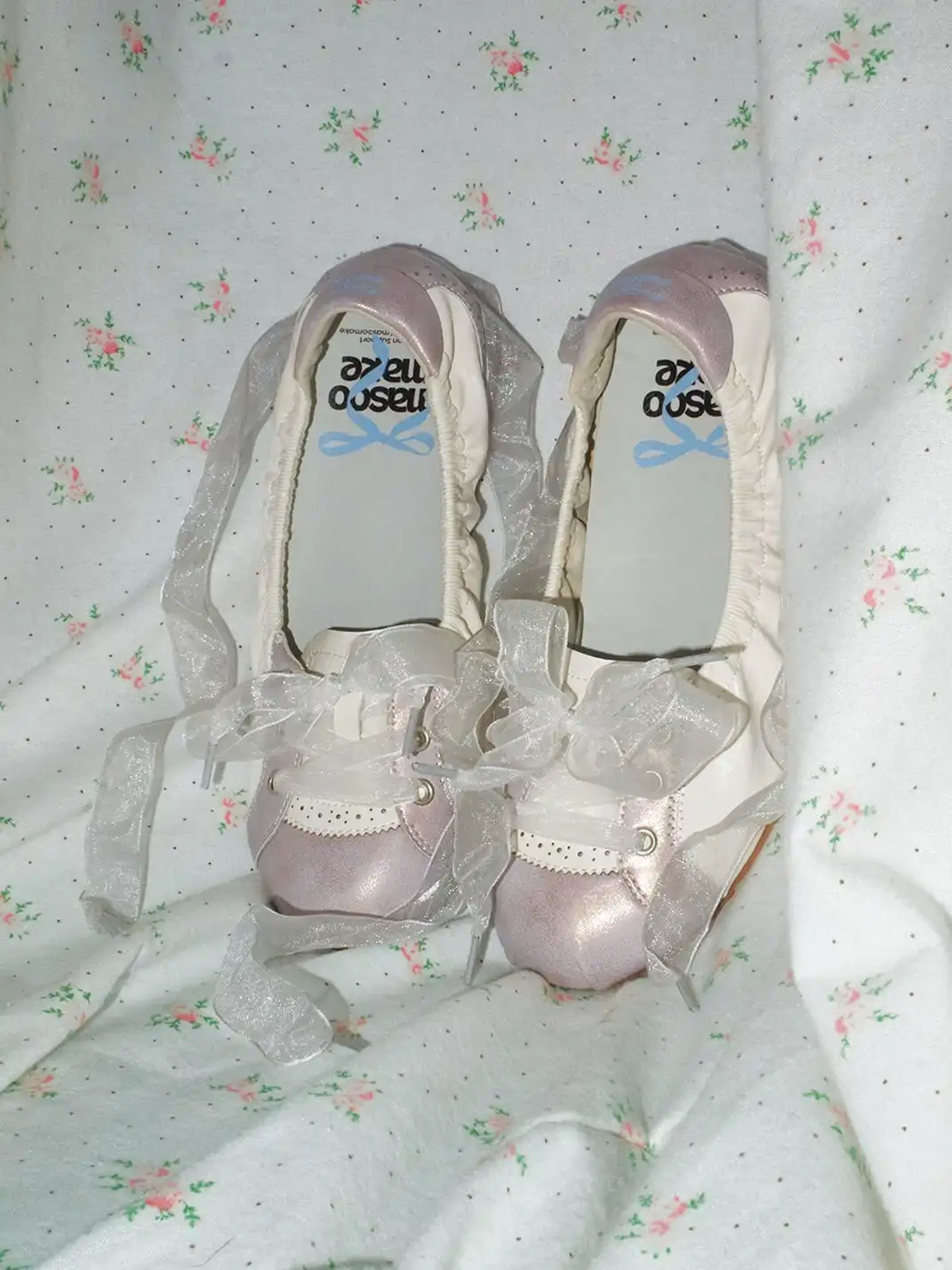 MASOOMAKE | Bow Pearl Mary Jane Flats