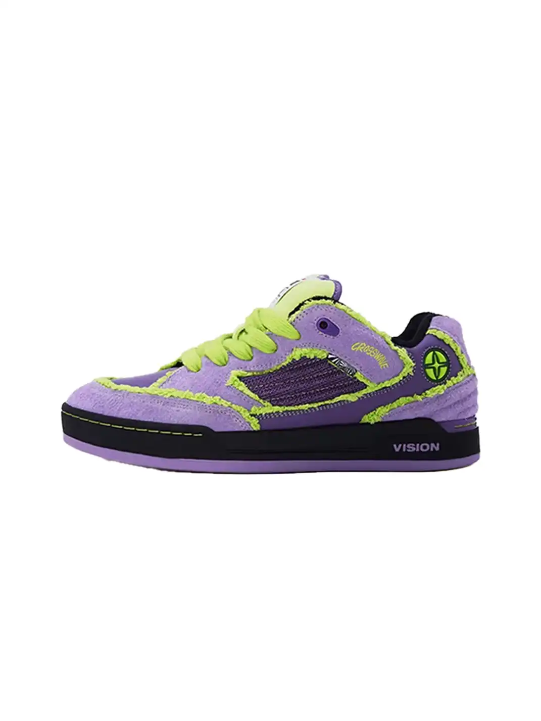 VST | Distressed Raw Edge Suede Skate Sneakers