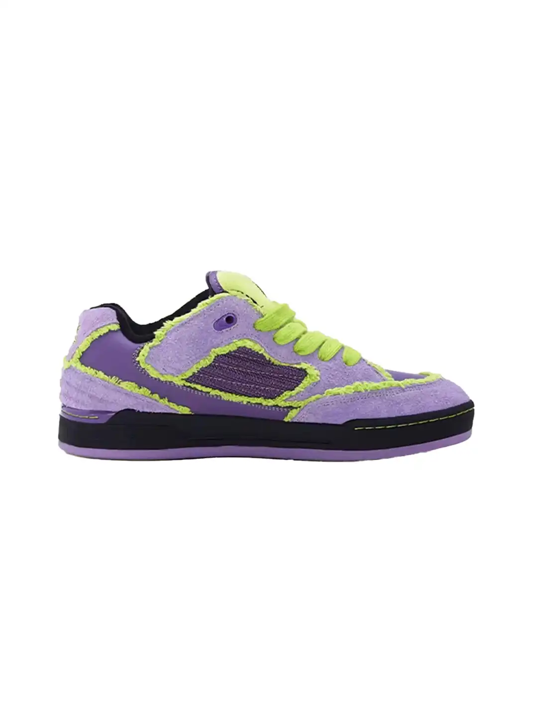 VST | Distressed Raw Edge Suede Skate Sneakers