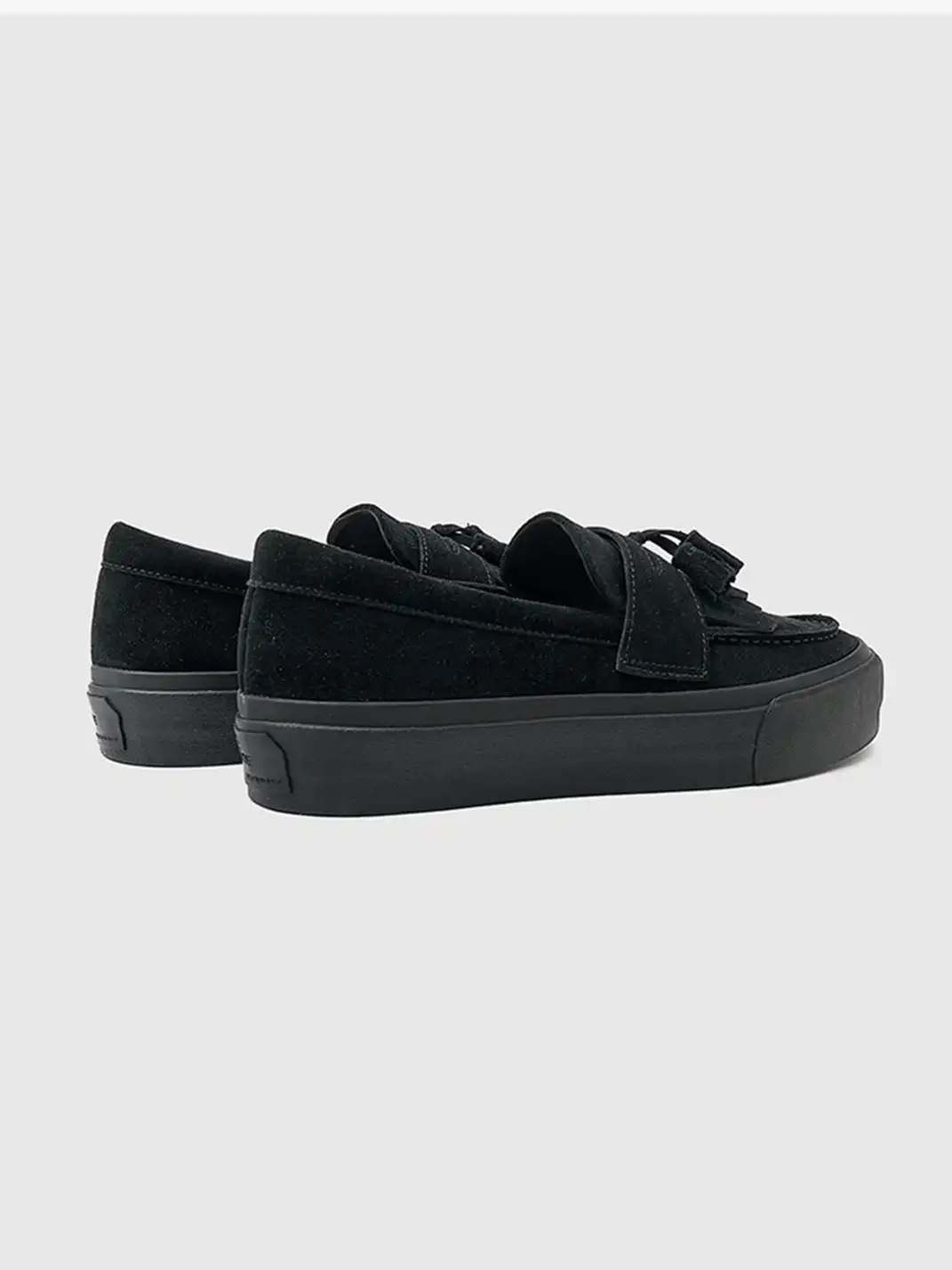 T/C MADE│Two-Tone Tassel Fringe Suede Platform Loafers