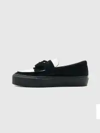 T/C MADE│Two-Tone Tassel Fringe Suede Platform Loafers