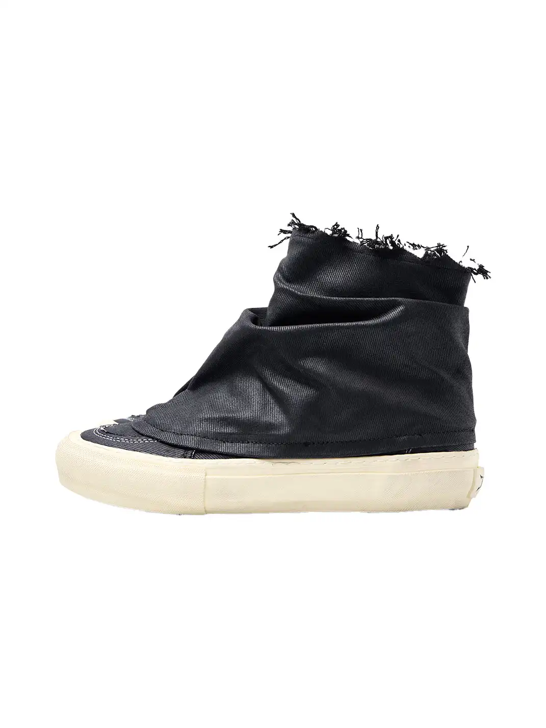 TBR | Handmade Frayed Ruched Slouchy High-Top Vulcanized Shoes