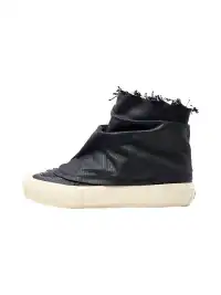 TBR | Handmade Frayed Ruched Slouchy High-Top Vulcanized Shoes