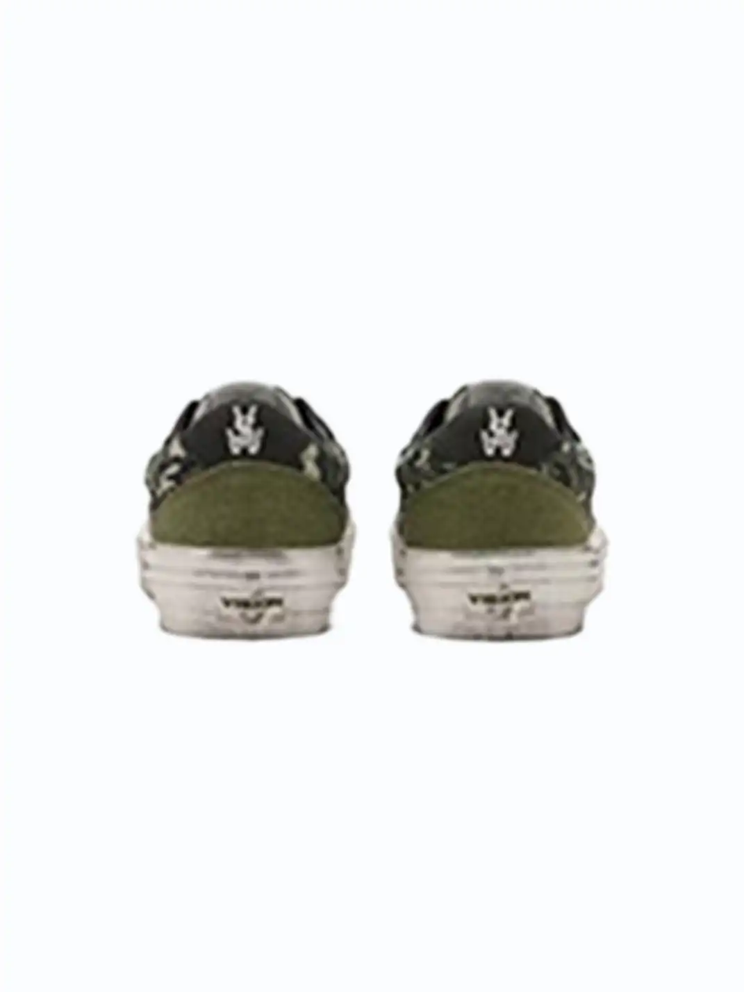 VSW | Distressed Camo Low-Top Skate Shoes