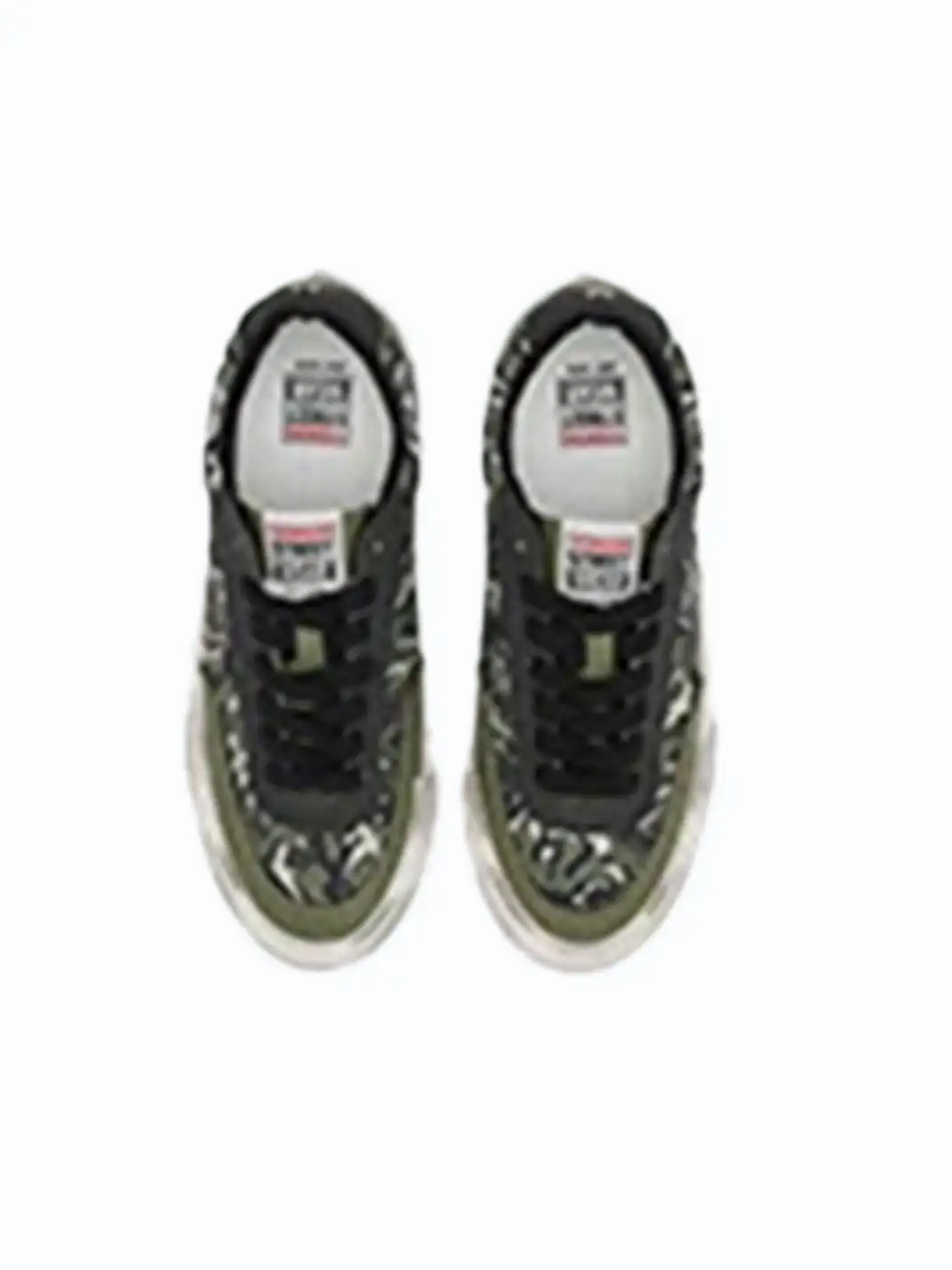 VSW | Distressed Camo Low-Top Skate Shoes