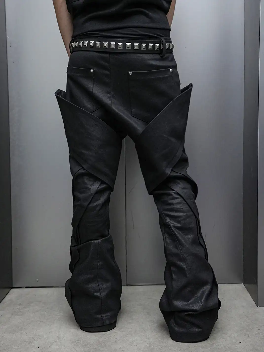 SSIN7 | Deconstructed Patchwork Waxed Jeans