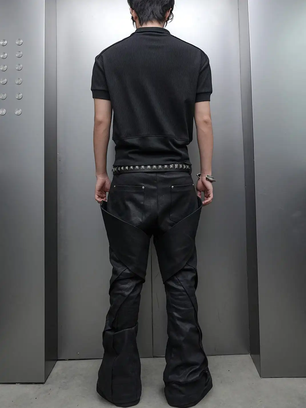 SSIN7 | Deconstructed Patchwork Waxed Jeans