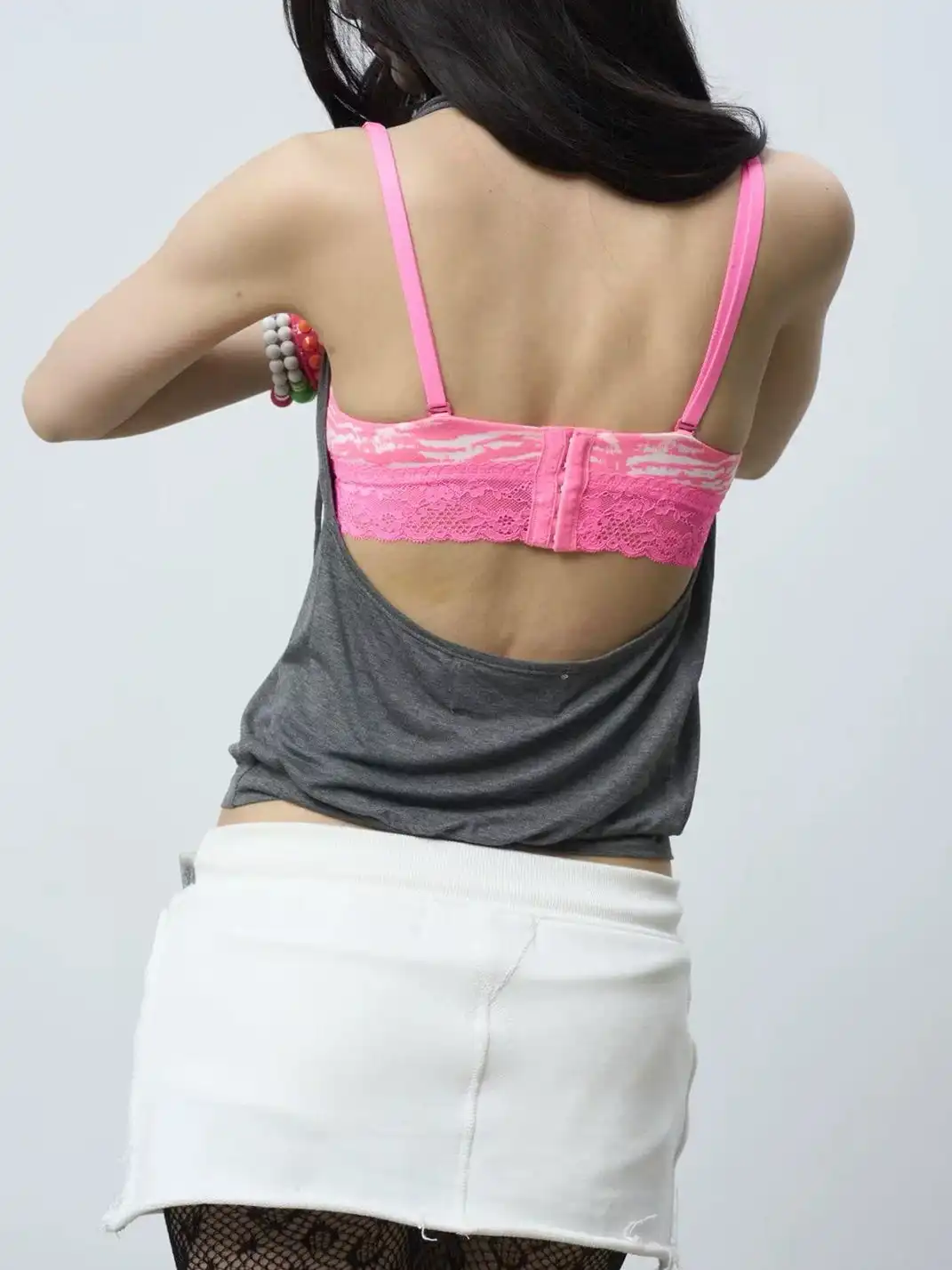 BITE | Tassel Necklace Deep V Cami Top