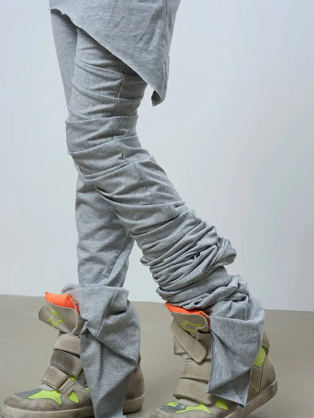 BITE | Low Rise Cut Floor-Length Double Layer Pants