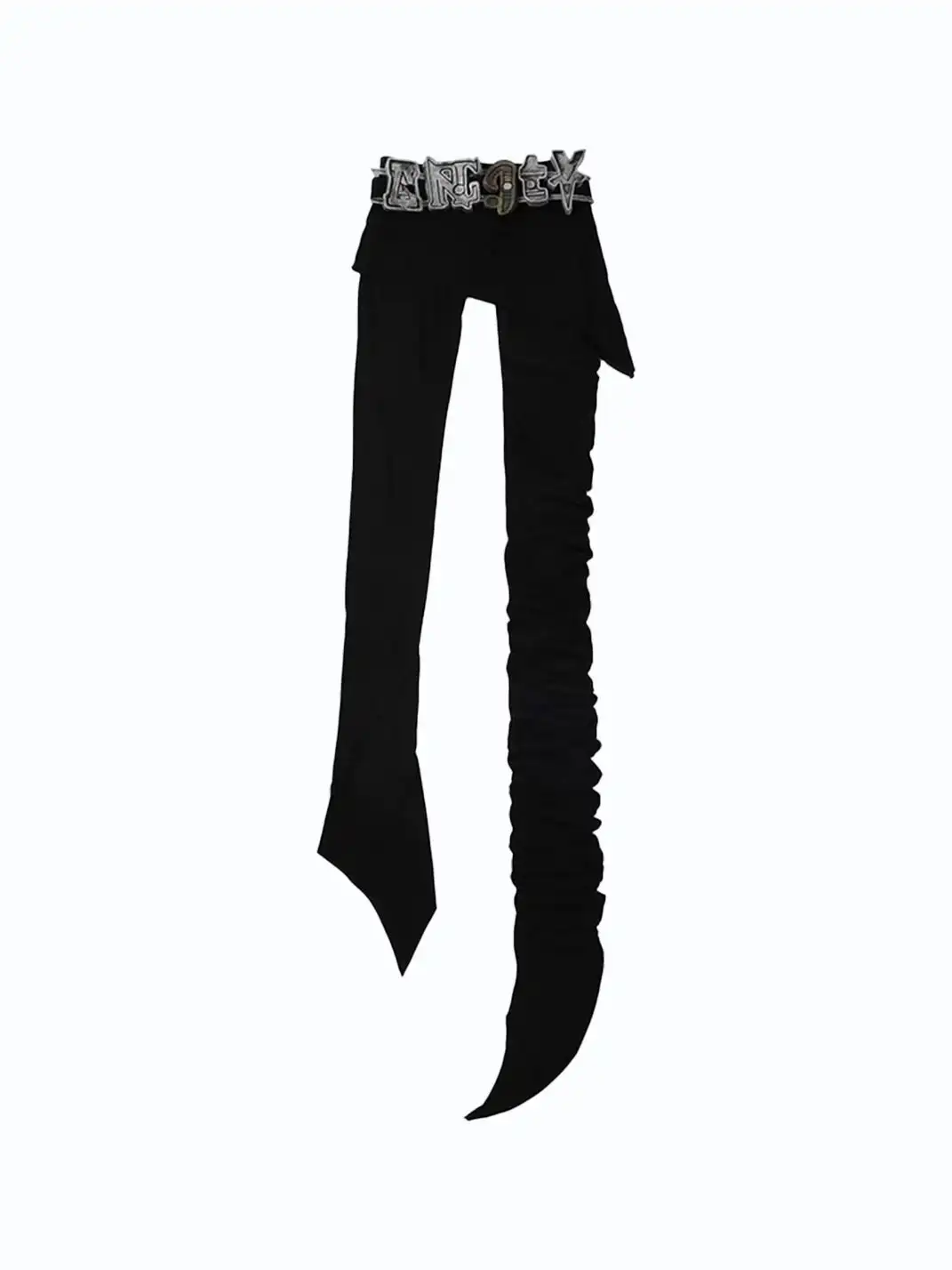 BITE | Low-Rise Waistband Extra Long Spiral Cut Floor-Length Skinny Trousers