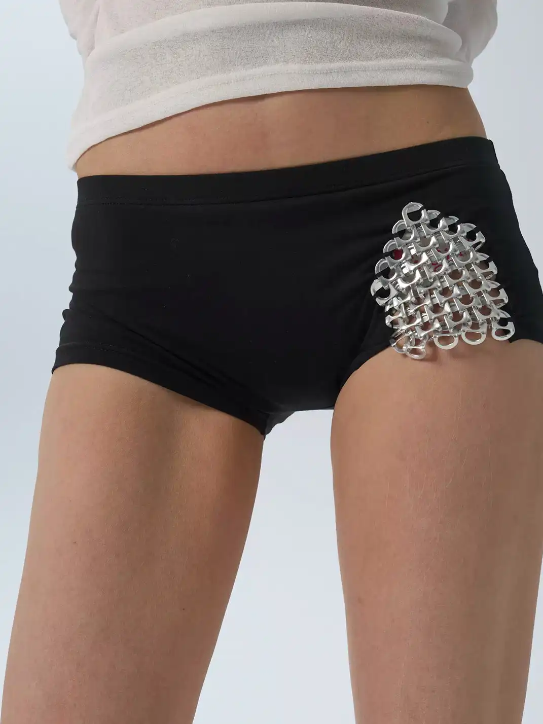 BITE | Handmade Can Chainmail Spliced Shorts