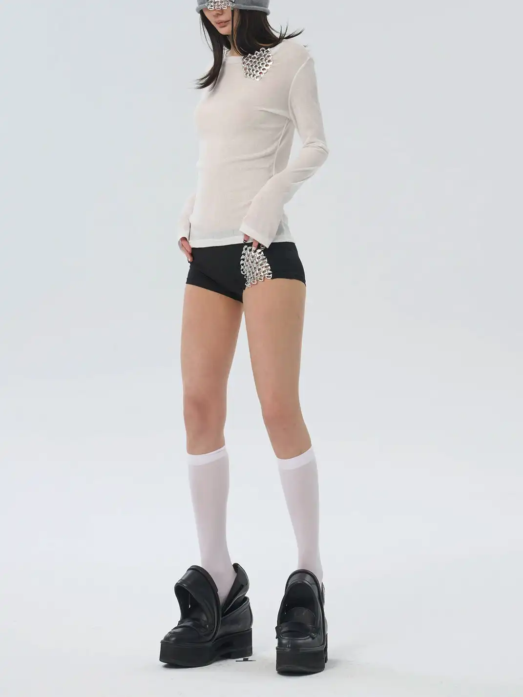 BITE | Handmade Can Chainmail Spliced Shorts