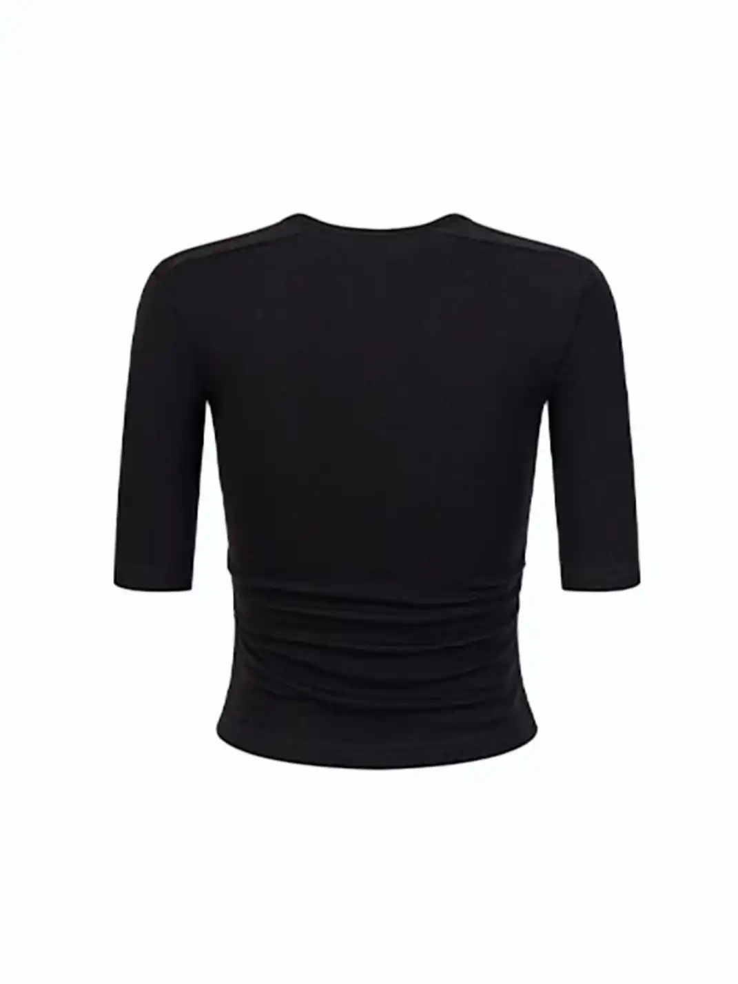 BIGGOLD | Shell Button Fake Two-Piece Short Sleeve T-Shirt