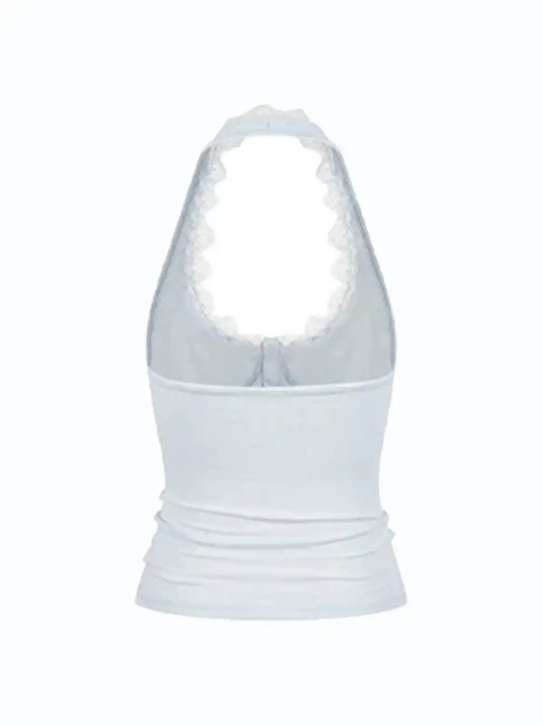 BIGGOLD | Lace Trim Halter Cami Top