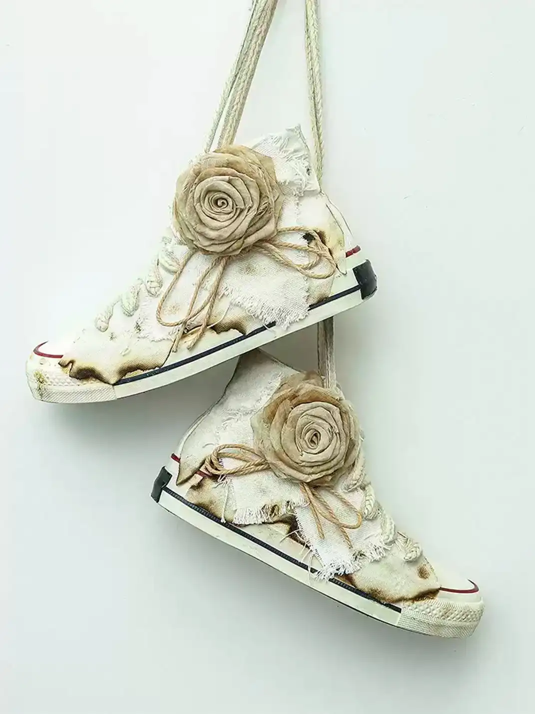 DAYMARE | Hand-Painted Trendy Rose High-Top Canvas Shoes