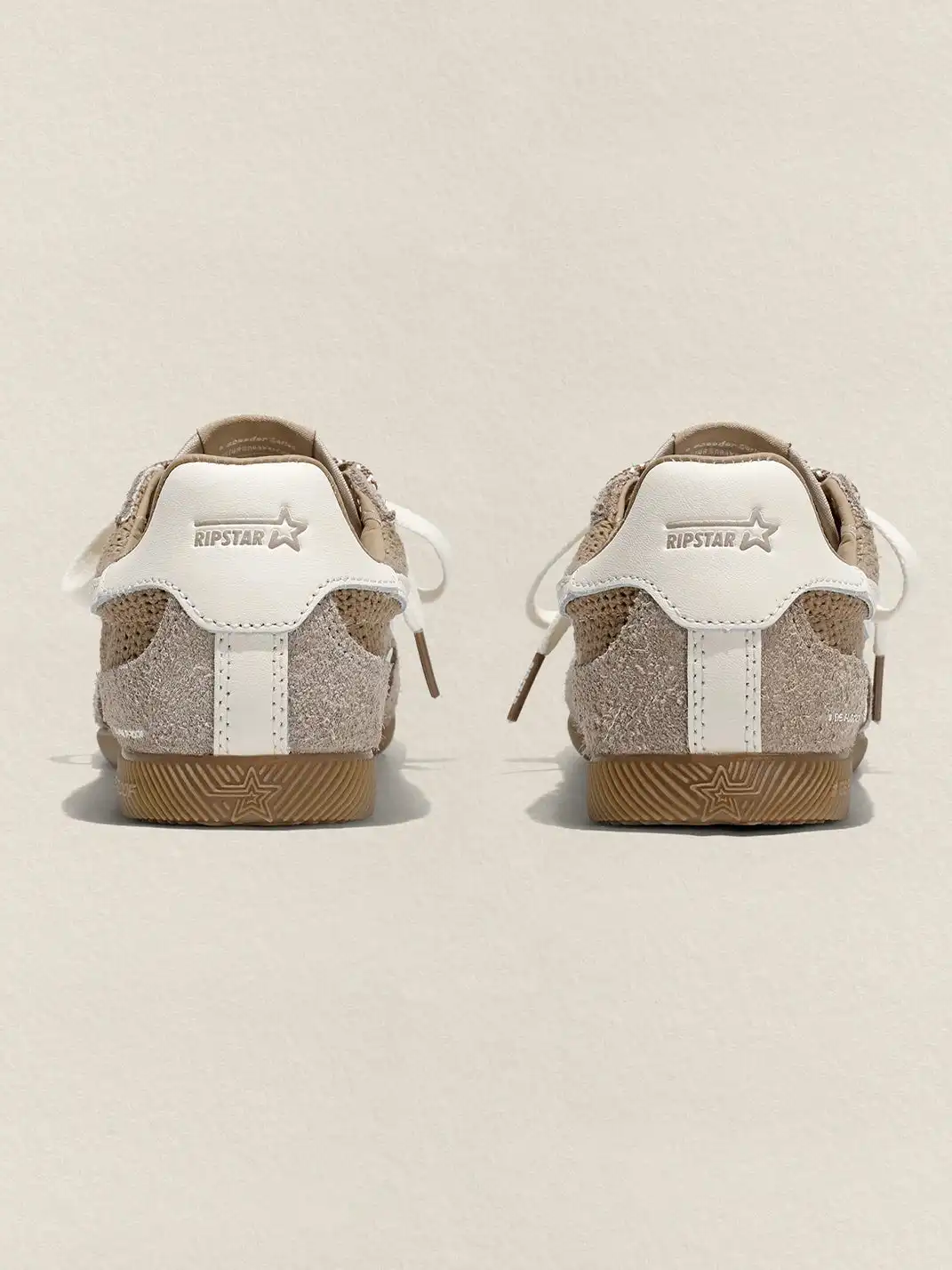 RIPSTAR | Mesh Star German Training Sneakers-Khaki