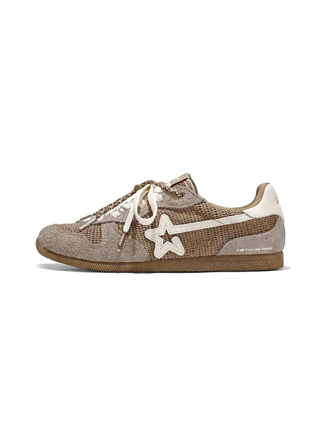 RIPSTAR | Mesh Star German Training Sneakers-Khaki