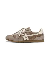 RIPSTAR | Mesh Star German Training Sneakers-Khaki