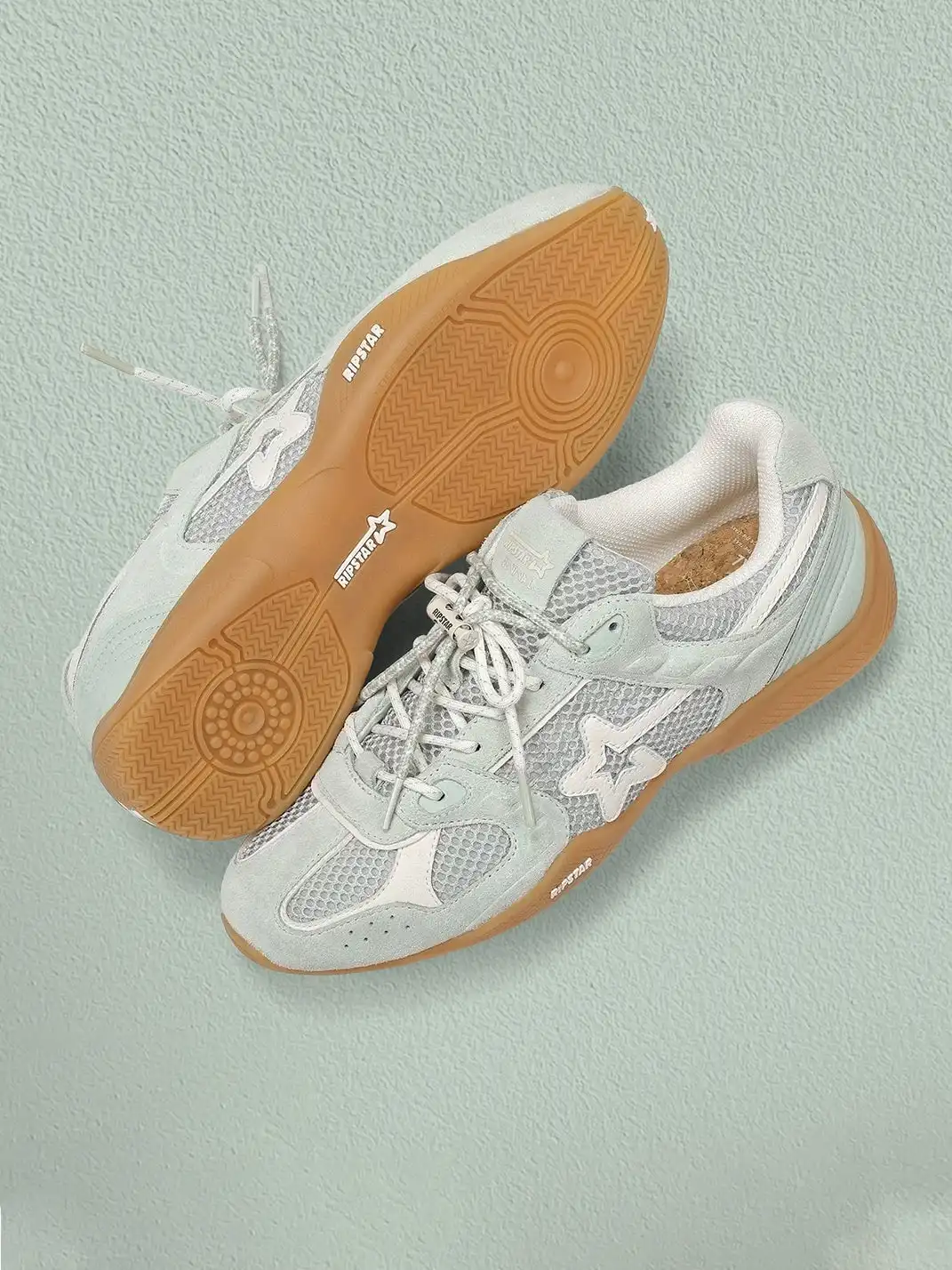 RIPSTAR | Mesh Star German Training Sneakers-Blue