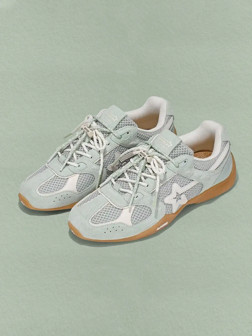 RIPSTAR | Mesh Star German Training Sneakers-Blue