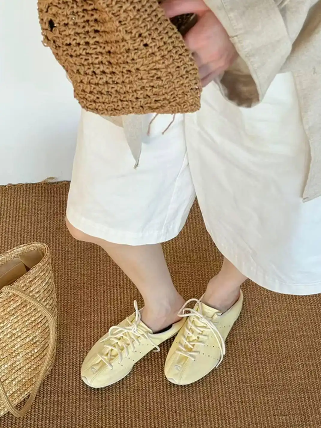 Catsofa | Perforated Leather Lightweight Trainer Shoes