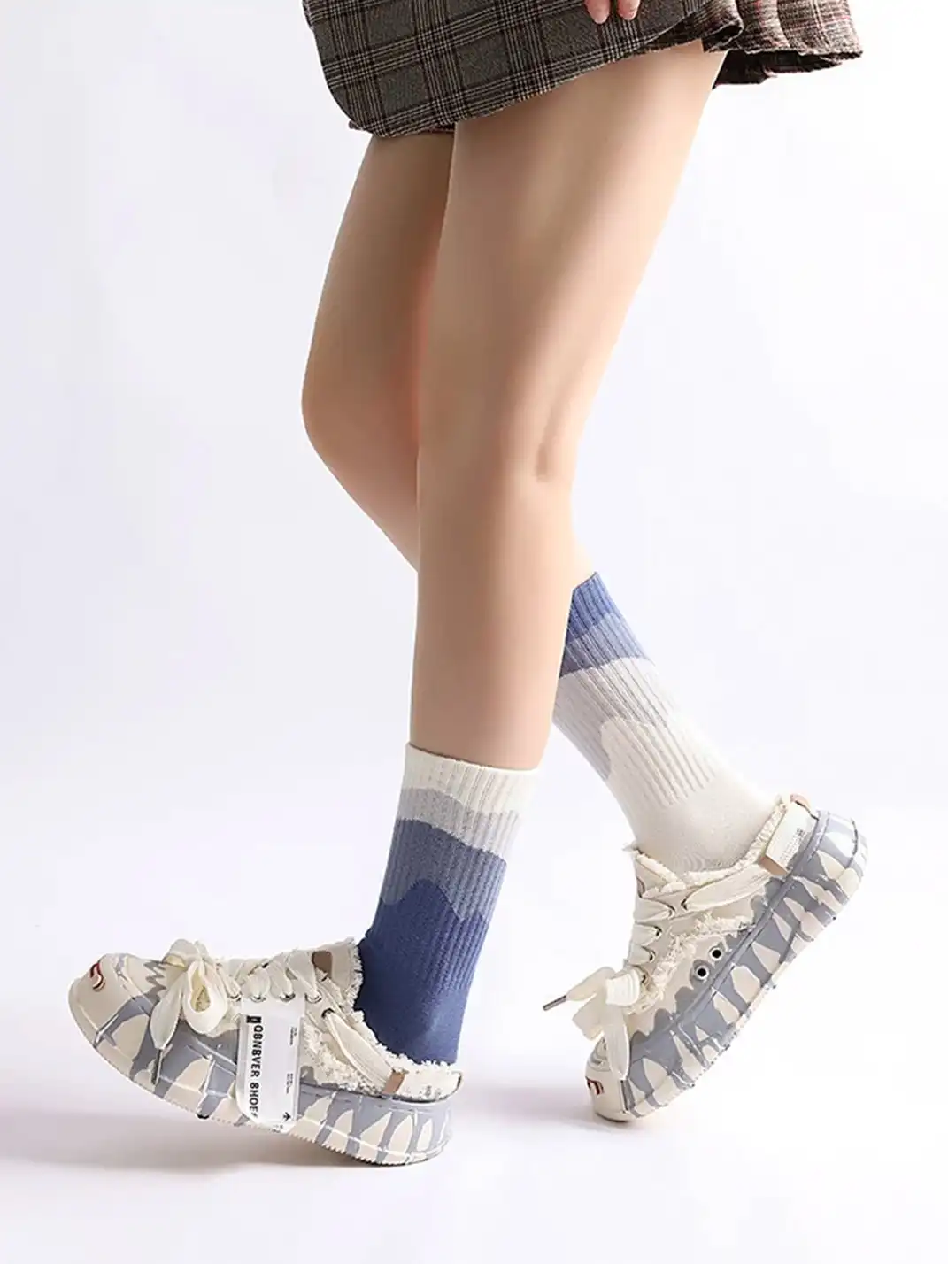 DAYMARE | Raw Edge Platform Canvas Shoes