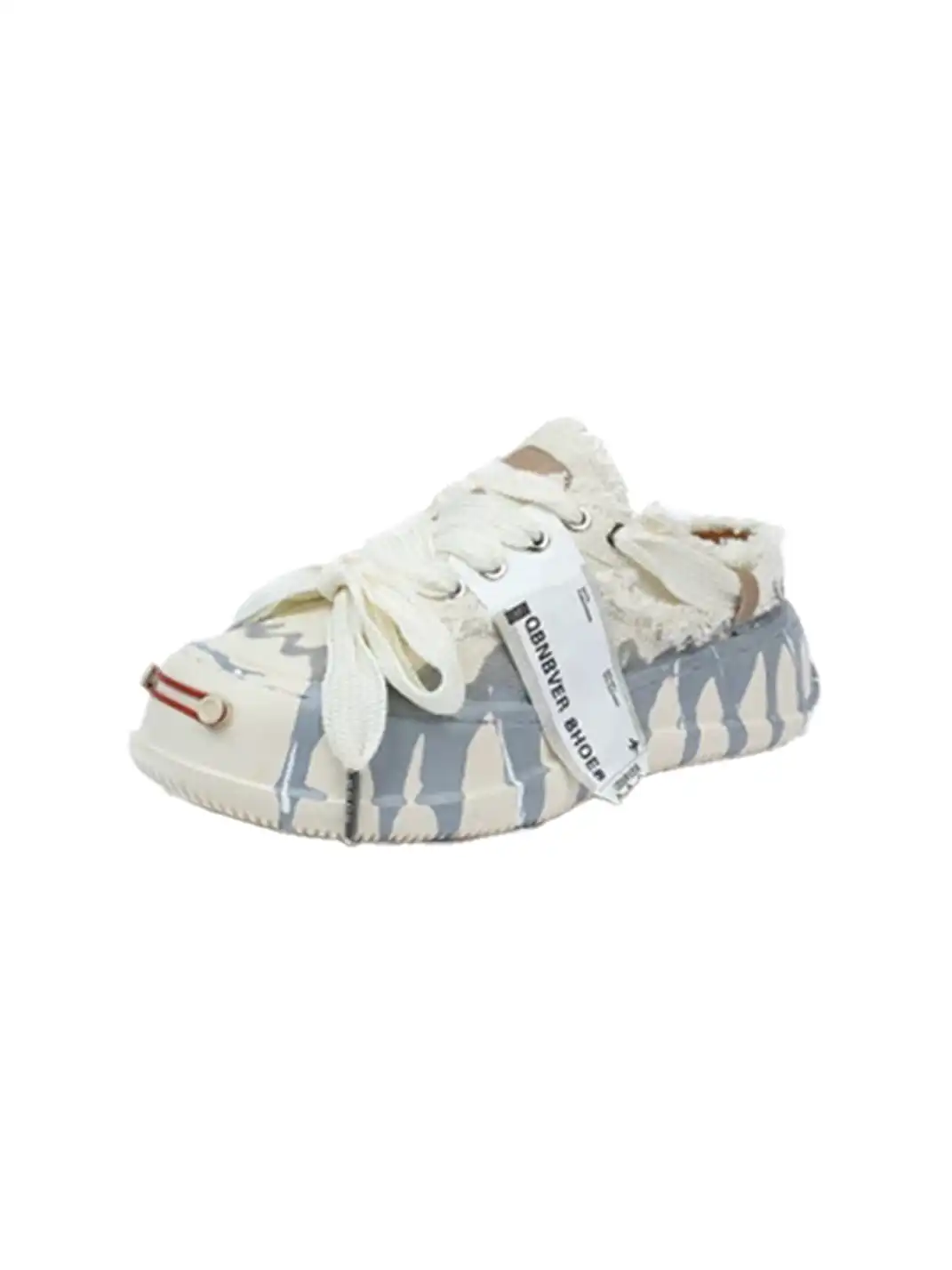 DAYMARE | Raw Edge Platform Canvas Shoes