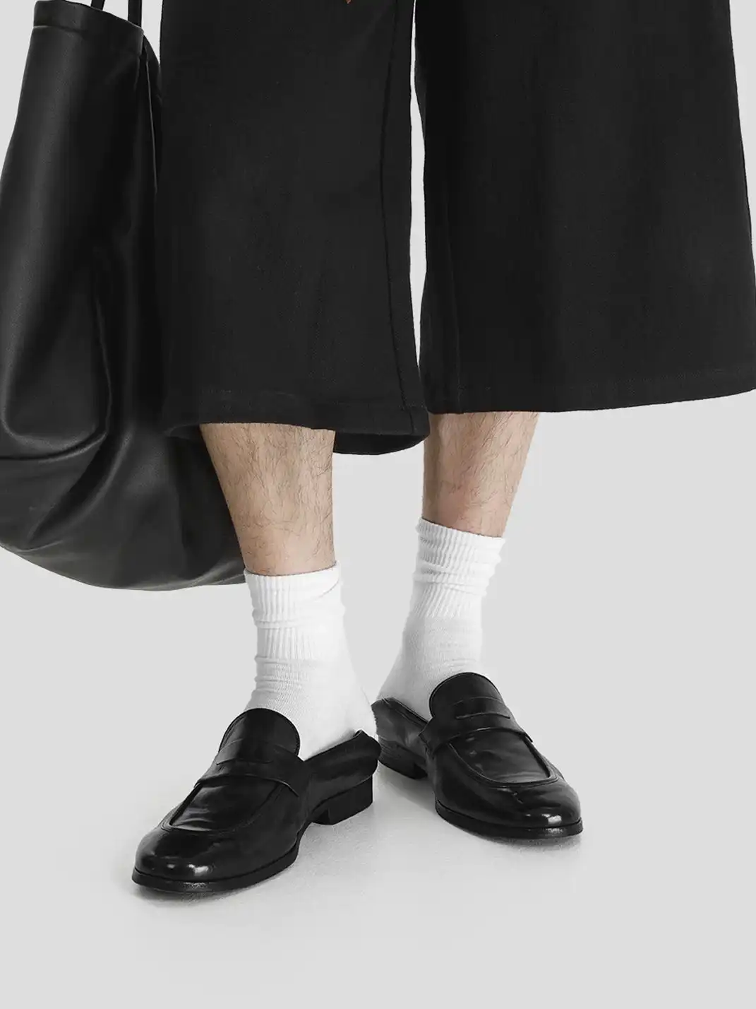 HANQIAORIJI | Washed Leather Loafers