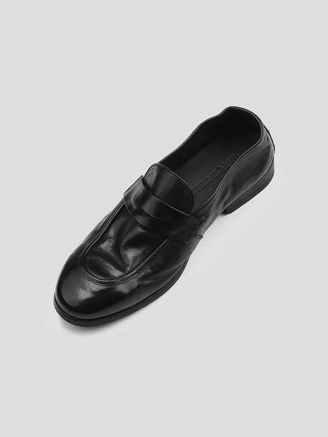 HANQIAORIJI | Washed Leather Loafers