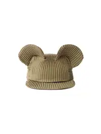 6CRAYON | Pleated Mickey Ear Flat Brim Baseball Cap-Green
