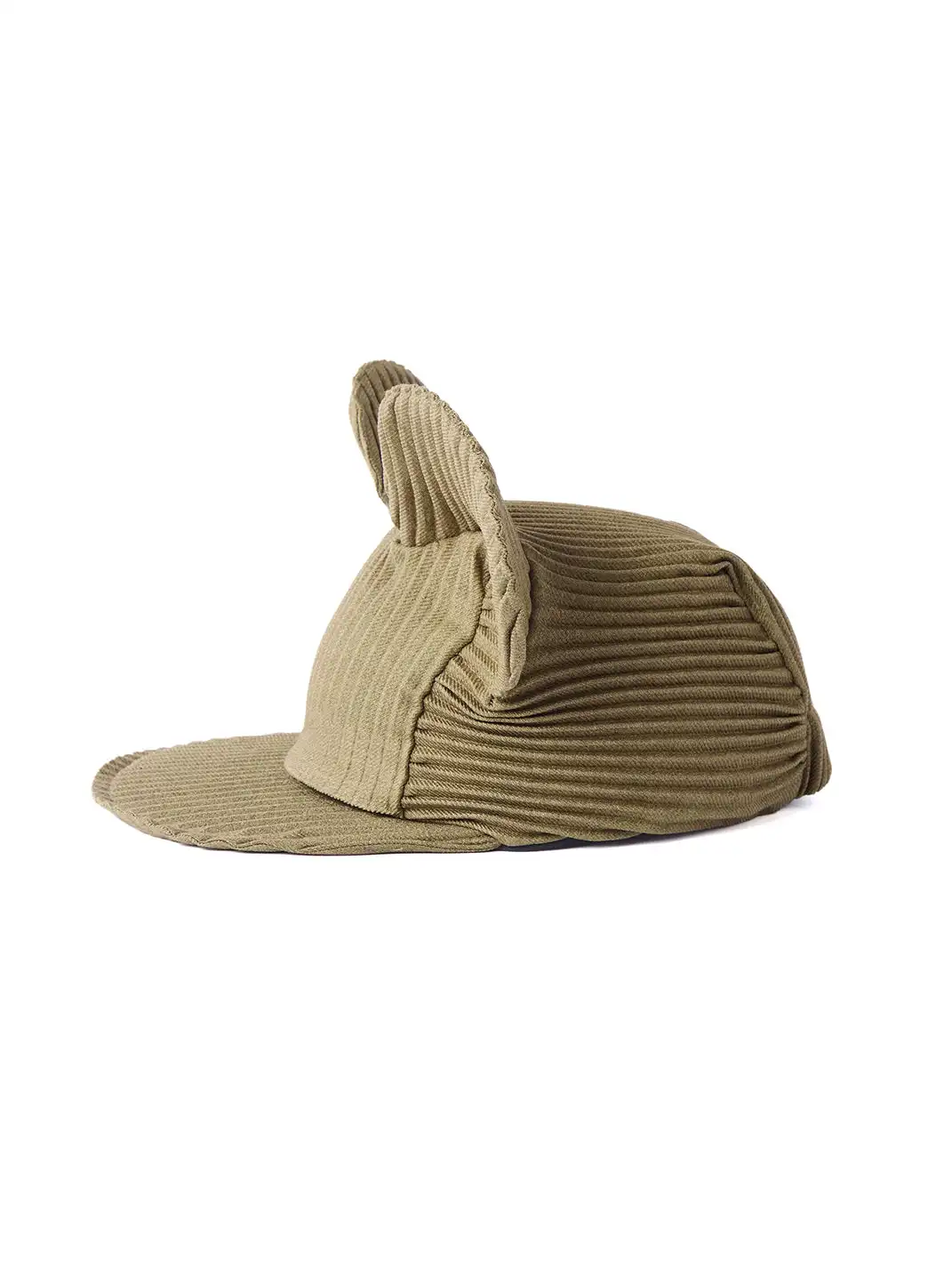 6CRAYON | Pleated Mickey Ear Flat Brim Baseball Cap-Green