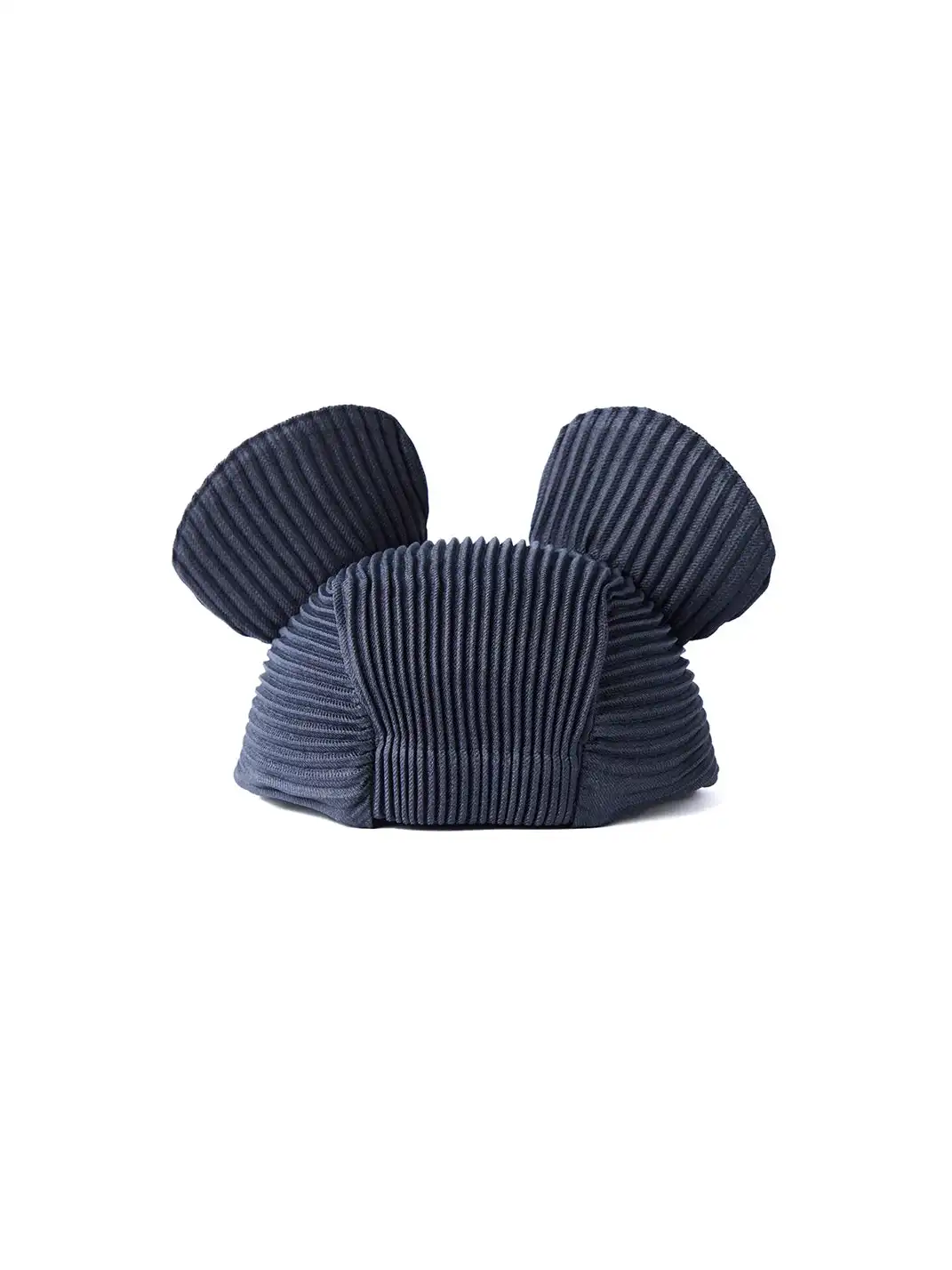 6CRAYON | Pleated Mickey Ear Flat Brim Baseball Cap-Blue
