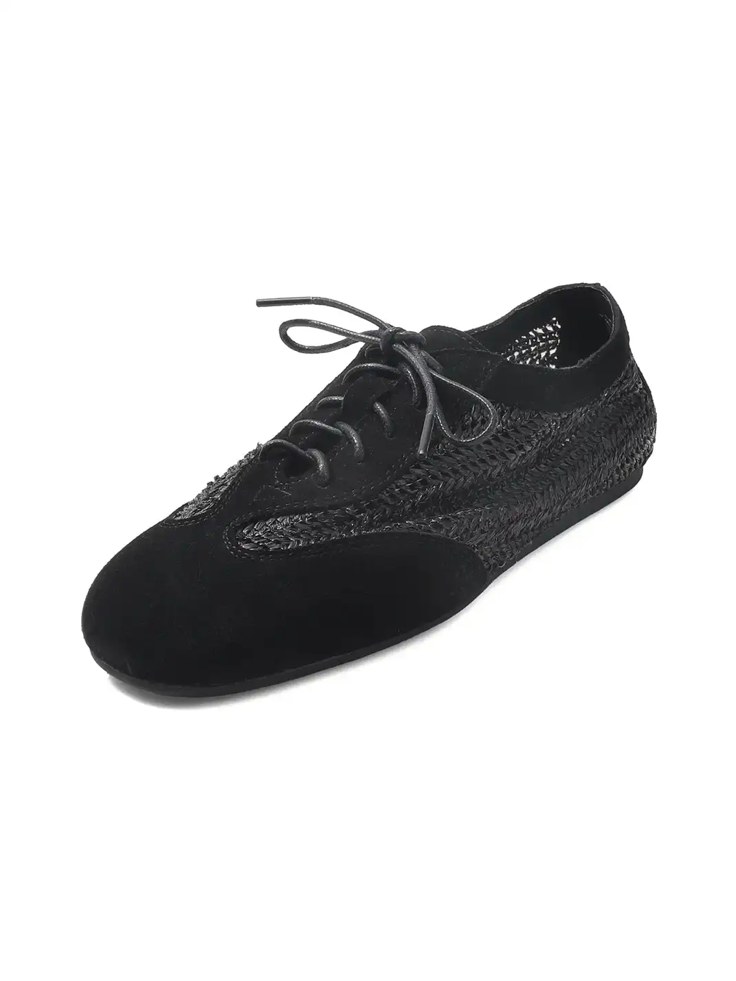 DAOYU |  Woven Lace-Up German Trainer Sneakers