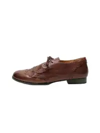 DAOYU | Genuine Leather Flat Lace-Up Shoes
