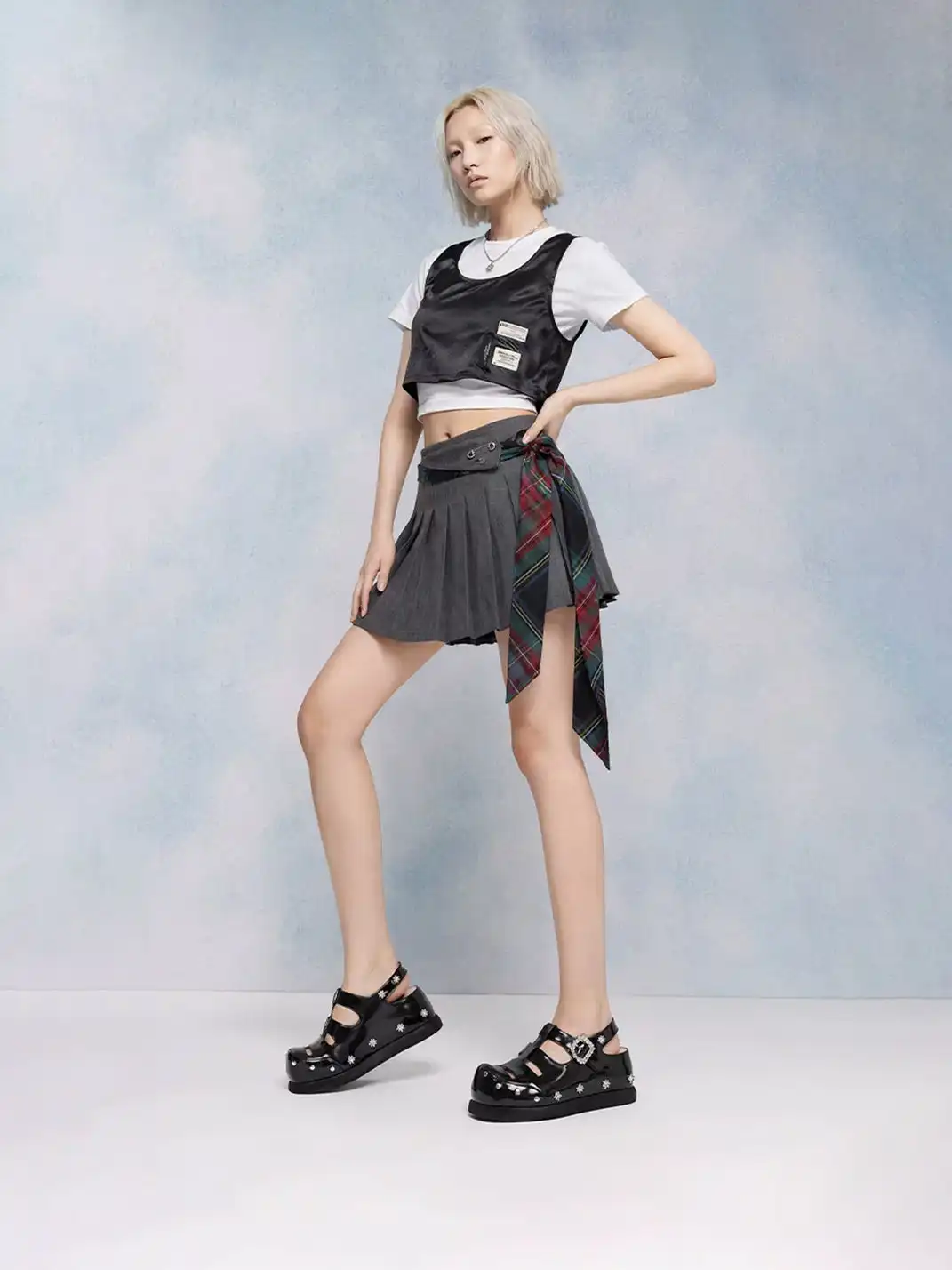 Knkw | Rivet Velcro Platform Sandals