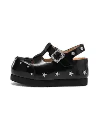 Knkw | Rivet Velcro Platform Sandals