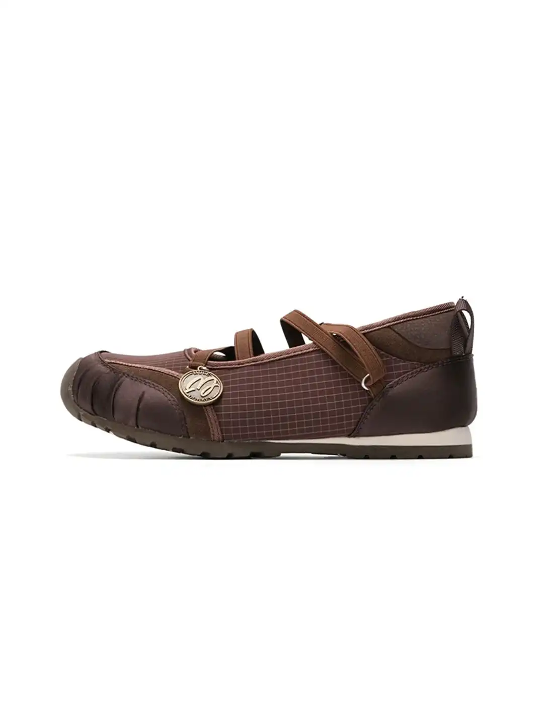 Mule Donkey | Plaid Hollow-out Ballet Mary Jane Shoes