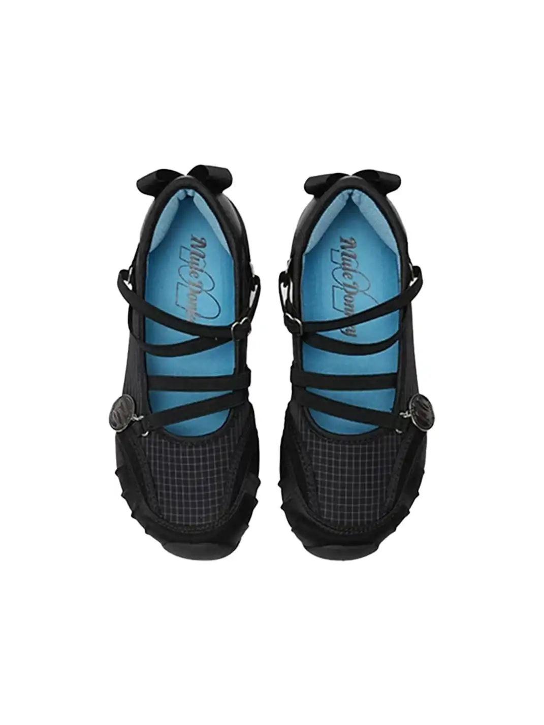Mule Donkey | Plaid Hollow-out Ballet Mary Jane Shoes