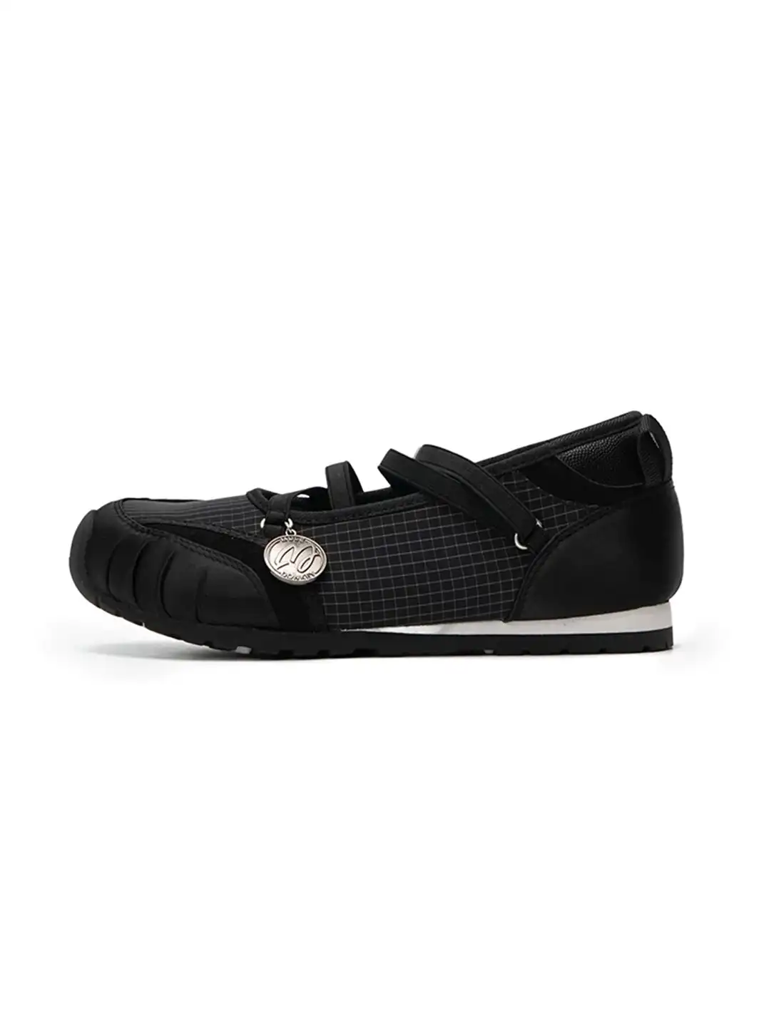 Mule Donkey | Plaid Hollow-out Ballet Mary Jane Shoes